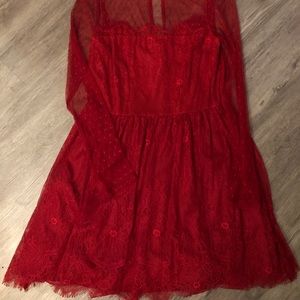 Red Lace Express Dress